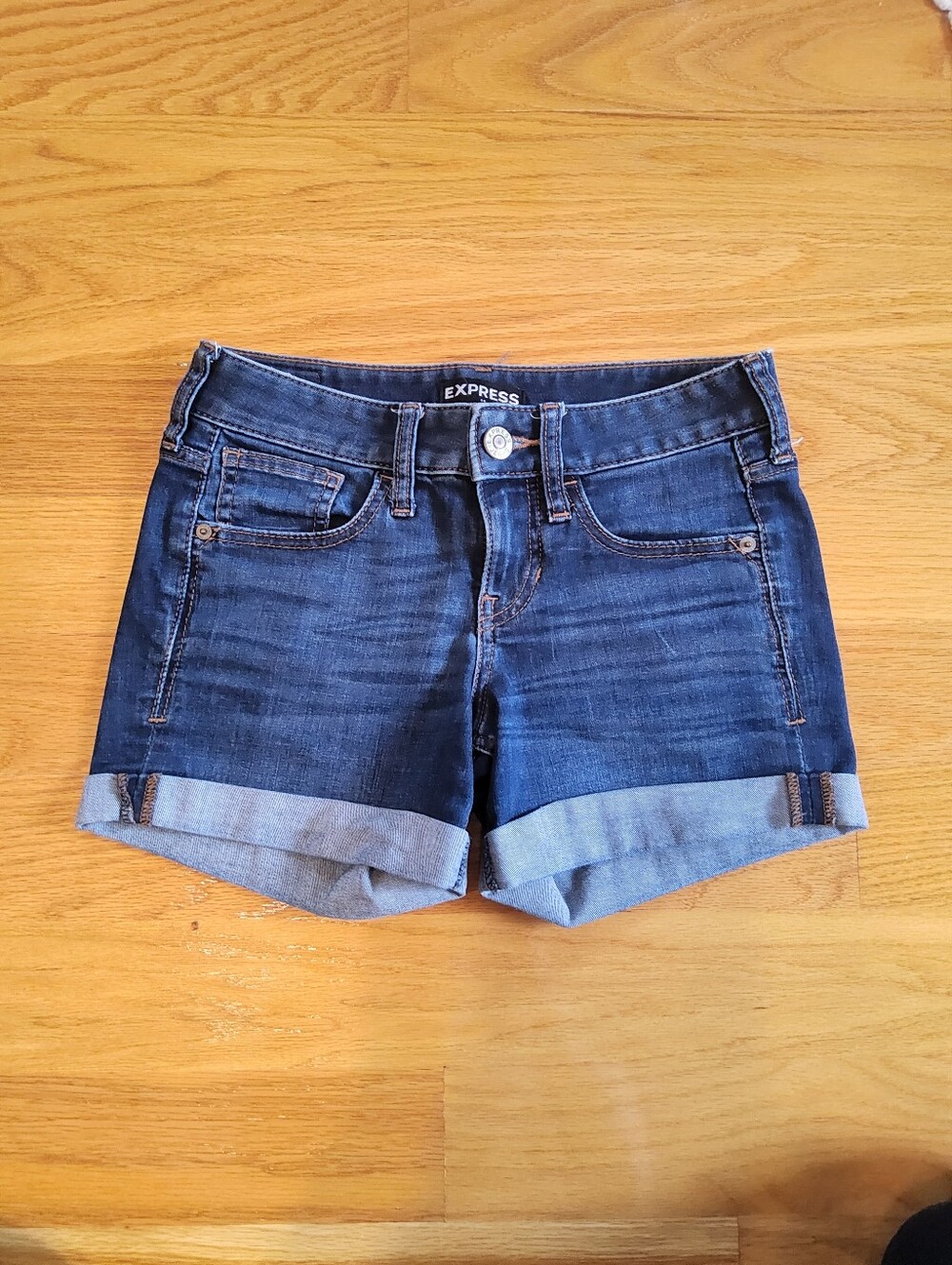 Express Midi Demin Shorts